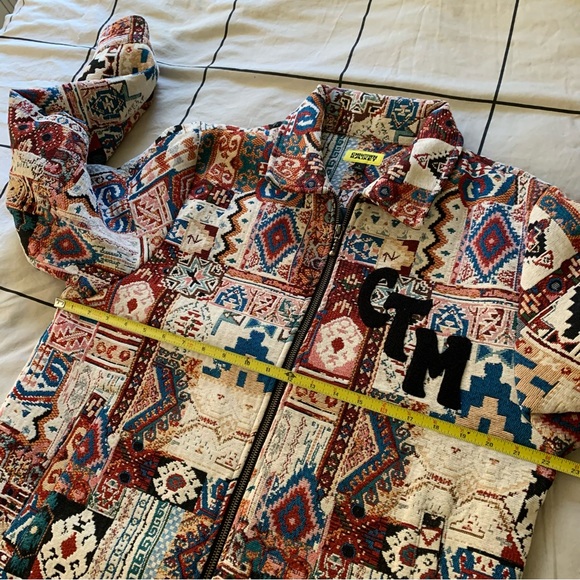 CHINATOWN MARKET MENS PATCHWORK JACKET LARGE - Picture 6 of 8